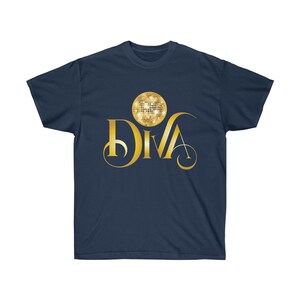 Disco Revival Inspired T-Shirt, Glamorous Disco Ball Diva Design, Ideal for 70s Aesthetic and Music Fans