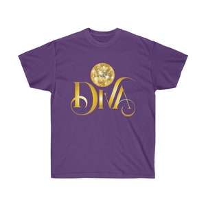 Sparkling Disco Ball Diva T-Shirt, 70s Dance Floor Inspired Fashion, Retro Style Tee for Disco Lovers