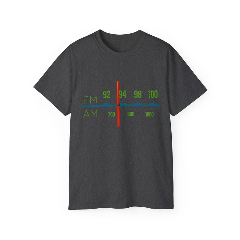 Radio Dial T-Shirt for Vintage Audio Fans, Antique Radio Collector Gift, Nostalgic Music Enthusiast Apparel
