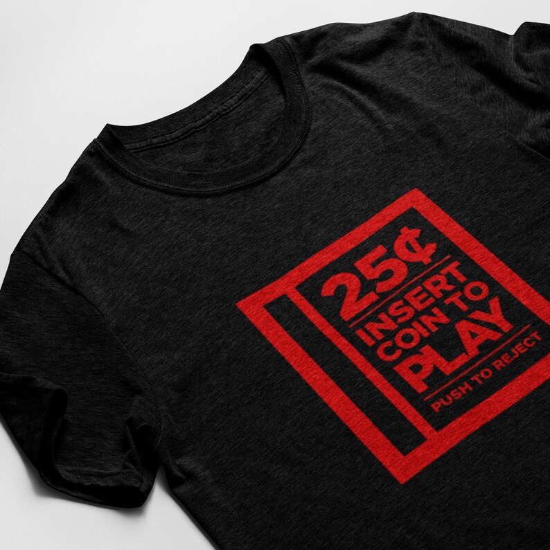 Classic Pinball Tee with Retro Arcade Game Design, Perfect for 70s and 80s Gaming Nostalgia
