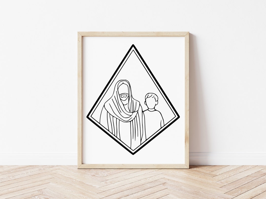 Christ With Boy Printable, Christ With Boy Digital Download, Christ ...