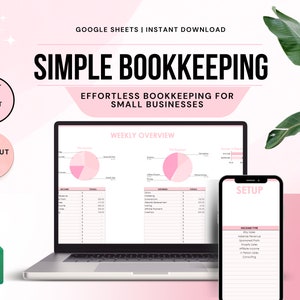 Small Business Bookkeeping Spreadsheet Template, Bookkeeping Spreadsheet, Small Business Bookkeeping, Business Expense Tracker Google Sheets