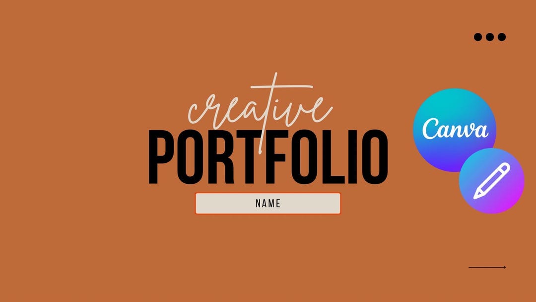 Interior Design Portfolio Template Canva Editable Showcase (digital