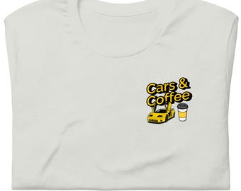 Bugatti EB110 Cars & Coffee T-Shirt – Classic Supercar Graphic Tee | Exotic Car Apparel for Car Meets, Track Days and Motorsport Fans