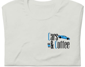 Cars and Coffee C8 Corvette T-shirt – Rapid Blue