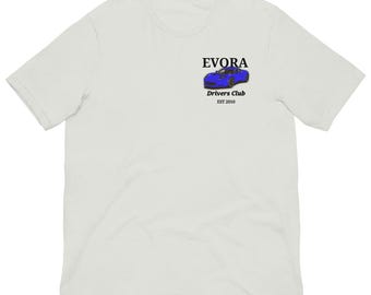 Lotus Evora Drivers Club T-Shirt – EST 2010 | Sports Car Graphic Tee for Lotus Enthusiasts & Track Day Fans -  Blue