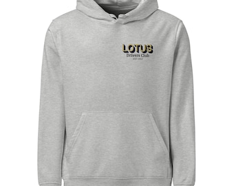 Lotus Drivers Club Hoodie • Lotus Cars Since 1952 • Colin Chapman Quote • Motorsport Enthusiast Gift • Unisex Organic Cotton Hoodie