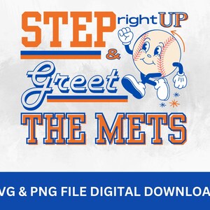 NY Me ts Baseball Vintage SVG PNG Download Digital