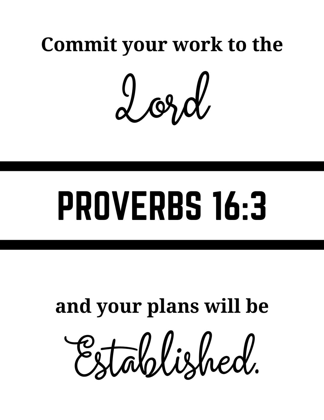 Proverbs 16 3 SVG Cut File Etsy