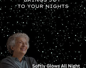 Glow in the Dark Ceiling Stars Kit: Calming Night Sky for Seniors, Elderly Anxiety