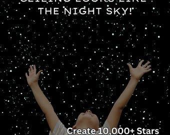 Calming Glow in the Dark Stars Ceiling Kit: Sensory & Autism Therapy Relaxing Experience