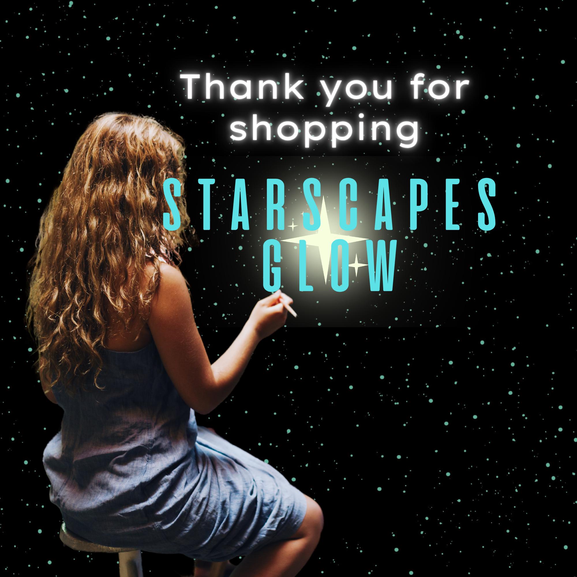 Unisex Glow in the Dark Stars Shirt - Celestial Glow Scapes T
