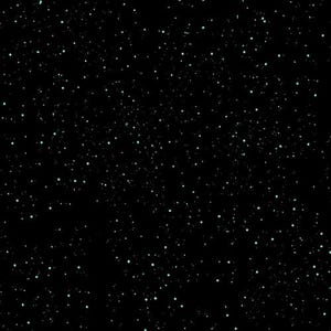May include: A dark background speckled with numerous small, light blue dots, creating a starry night effect. The dots vary in size and density, simulating a vast expanse of stars.