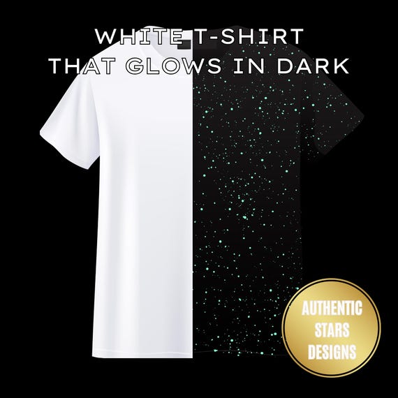 Unisex Glow in the Dark Stars Shirt - Celestial Glow Scapes T
