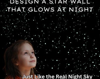 Glow in the Dark Stars Craft Kit: DIY Kid's Space Room Decor
