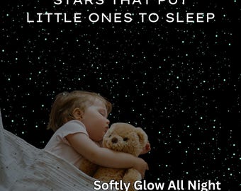 Glow in Dark Stars Baby's Room Kit: DIY Night Sky Nursery Decor