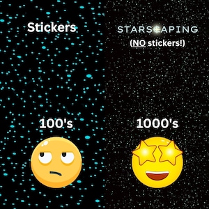 Thousands of Glow in the Dark Stars, No Stickers Realistic Stars, Luminous Stars, Real Ceiling Stars, Realistic Glow in the Dark Stars