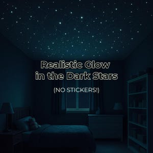 Child&#39;s Ceiling Stars Canopy, Glow in the Dark Stars, Child&#39;s Canopy of Stars, Glow in the Dark Stars Mural
