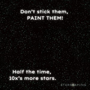 Glow in the dark stars background.