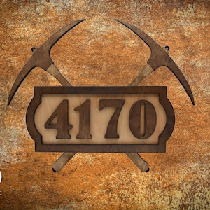 Rustic Home Address Sign