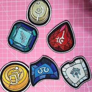 FFXIV Job Stone Embroidered Iron-On Patch