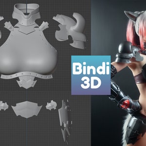 FFXIV Armor 3D Print Files Light Steel Galerus and Subligar