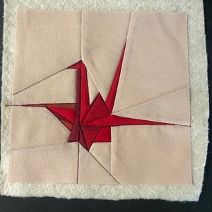 Origami Crane Quilt Square Pattern (6", 8", and 12" Patterns) - Etsy