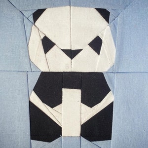 Origami Panda FPP Quilt Quadrat 6 &quot;und 12&quot; Muster