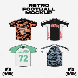 Streetwear Cropped Football Jersey Vector Mockup Template for Clothing Designers Illustrator PNG File Photoshop and Procreate Clothing Brand