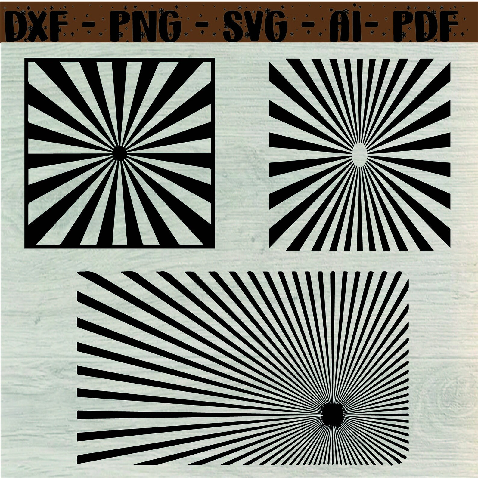 Sunburst Stencil, Starburst, Cookie Stencil,sunburst Pattern SVG Files ...