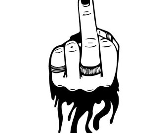 Middle Finger svg, PNG Funny Download, finger Svg Cut File, Cricut silhouette, Shirt, laptop sticker, Flipping off svg download,svg,dxf,png