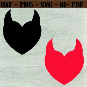 Devil Heart Svg Bundle, Devil Heart Cuttable Design, Svg File For Silhouette , Devil Heart Earring Template Cricut, svg,dxf,png,