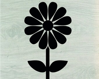 Daisy SVG, Daisy Split Monogram Svg, Flower Svg, Monogram Svg, Half Daisy Svg, Spring Svg, Daisy Cut File Cricut, Daisy Clipart