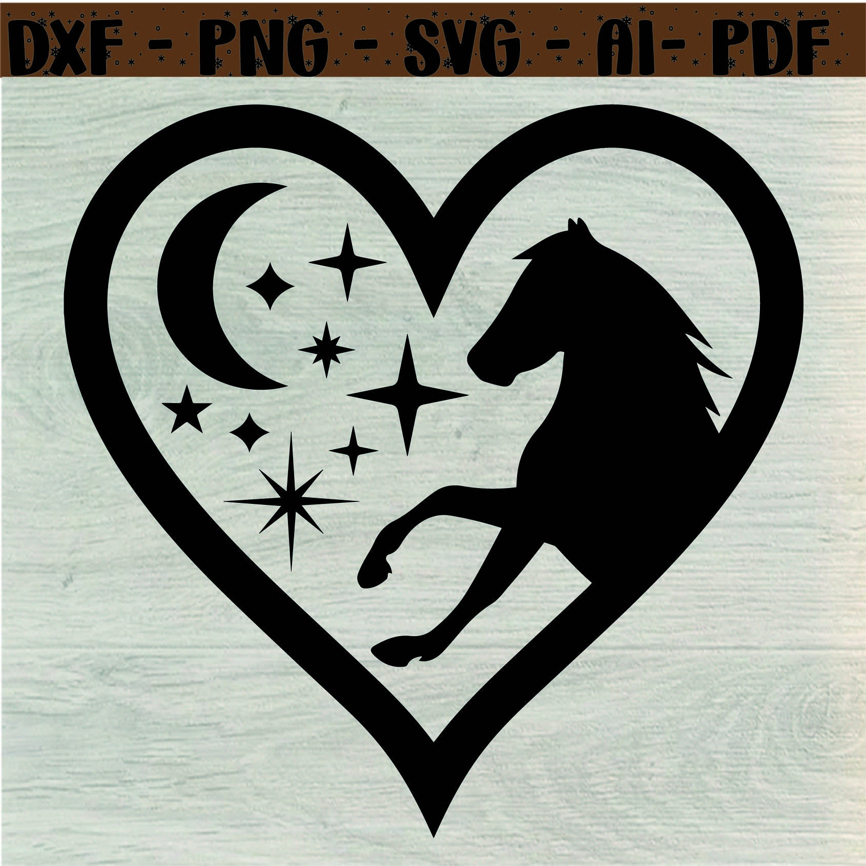 Horse Heart Split Name Frame SVG, Horse Heart svg, Horse Monogram svg, Horse Love svg, Cut Files, Cricut, Silhouette,Horse Cut File,svg,dxf