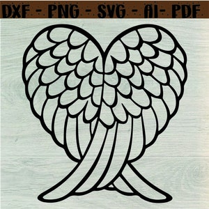 Angel Wings Svg Bundle, Angel Wings Clip Art, Wings Cut File For Silhouette, Angel Wings Bundle, Wings Svg Png,svg,dxf,png,ai