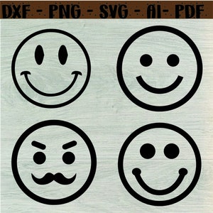 Smile Svg, Smiling Svg, Happy Svg, Emoji Svg, Happy Face Svg, Smile Face Cut File for Cricut Silhouette, Easy Cut, svg,dxf,png