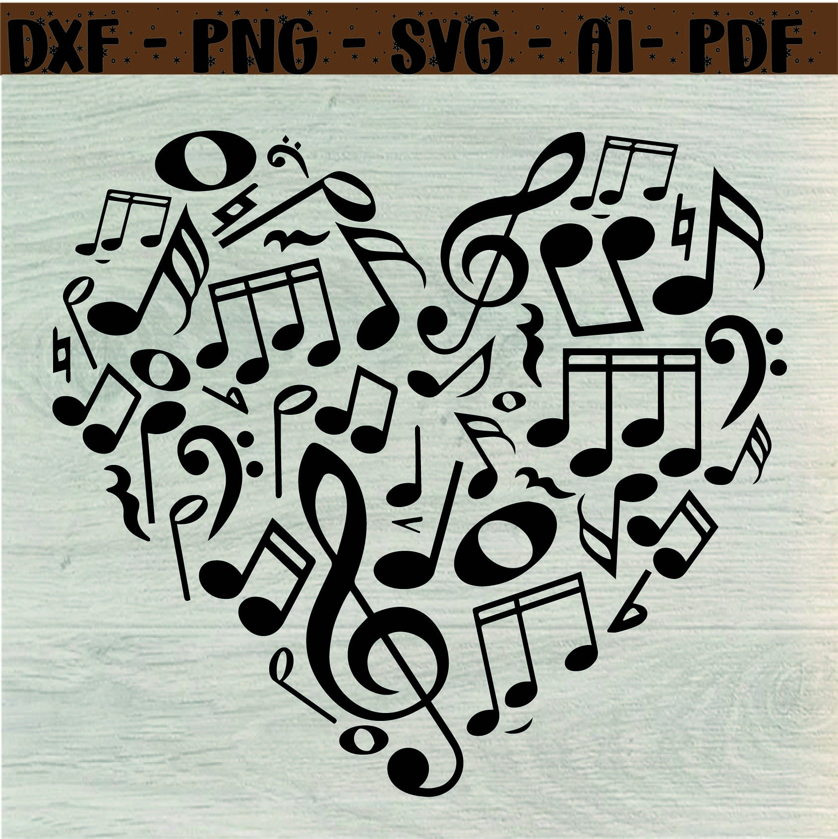 Music Svg, Music Notes Svg, Musical Svg, Sheet Music Svg, Digital File ...