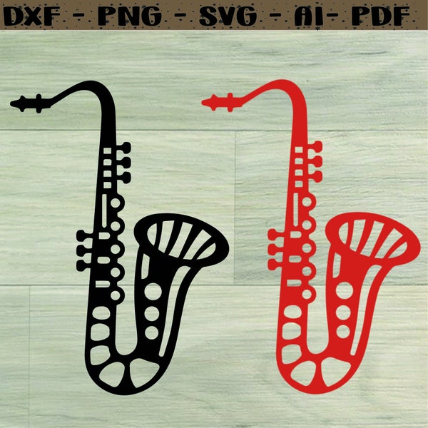 Saxophone SVG Bundle, Saxophone player svg, Saxophone dxf, Saxophone png, Saxophone eps, Saxophone vector, Saxophone clipart, Music svg