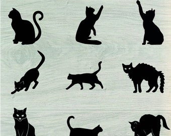 Cat Peeking SVG, Black cat svg, Peeking cat clipart, Cute Cat Png, Striped kittens Svg, Fur Kitten Svg, Silhouette,Cat Silhouette | Cat SVG