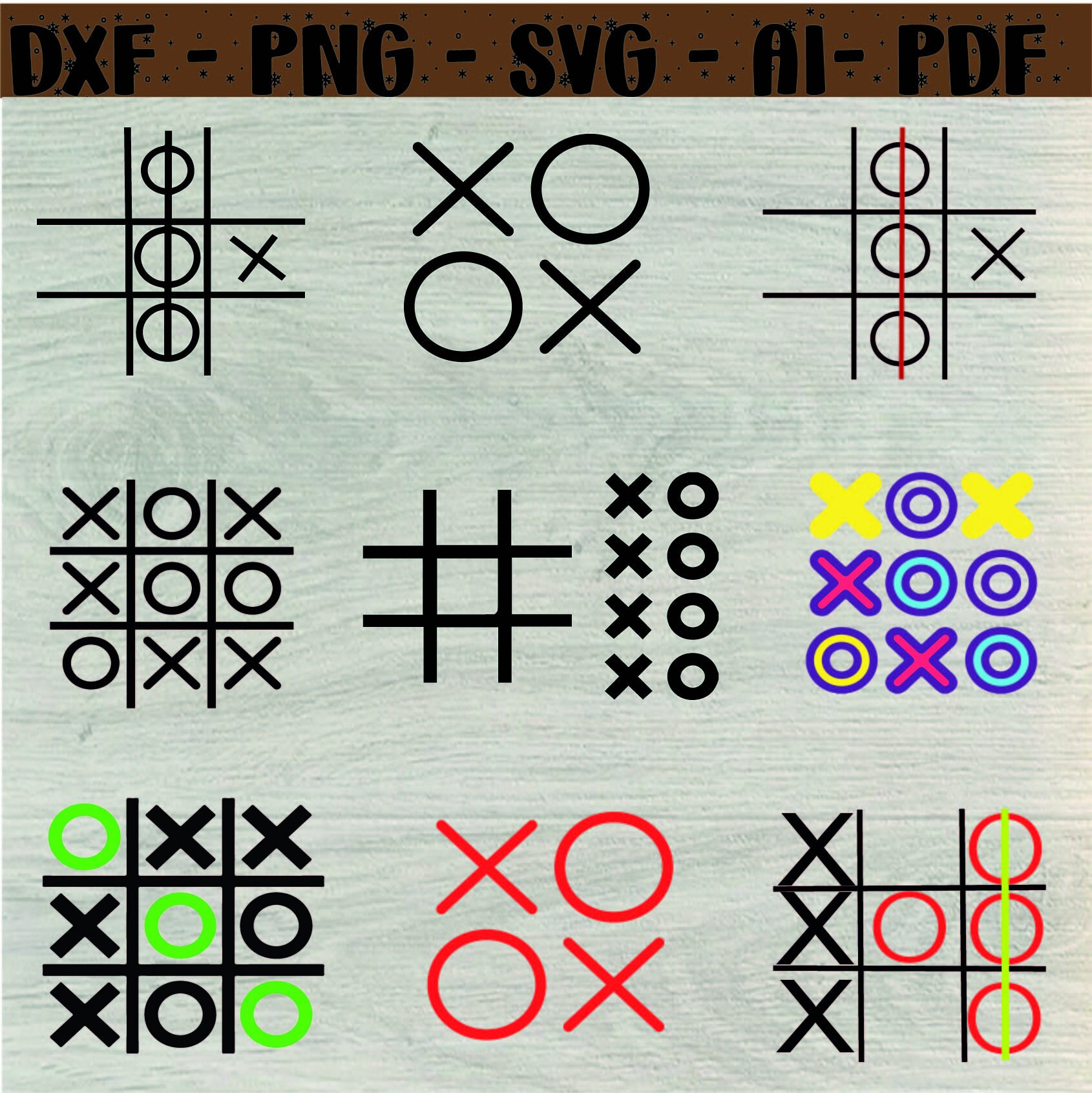 Tic Tac Toe SVG Tic Tac Toe Svg Files Tic Tac Toe Board Game -  Norway