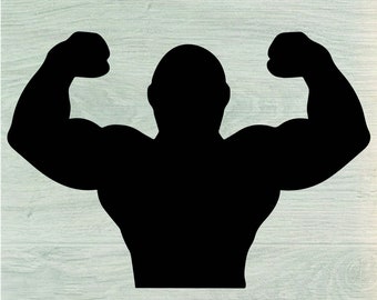 Muscles svg, bodybuilding svg, muscular body svg, body building, man, men, svg, cut file, design, dxf, clipart, vector, icon, eps, pdf, png