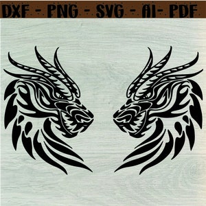 Dragon Design SVG #2 Dragon SVG Dragon t-shirt Dragon Clipart Dragon Cut Files for Silhouette Files for Cricut dragon Vector Dxf Png Eps Ai
