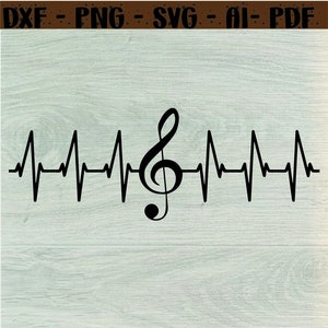 Heart Music Notes Svg, Music Note Heart Svg, Heart Love Symbol Svg, Music Note Svg, Musical Heart Svg for Cricut,svg,dxf,png,Musical Heart