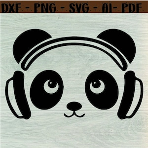 Panda Svg, Cute Panda Svg, Panda Face Svg, Kung Fu Panda Cut Files for Cricut Silhouette Files,Panda Face SVG File, Cute Panda Head, Clipart