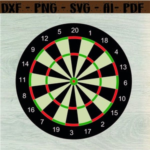 Dart Board SVG | Dartboard | Darts | Silhouette Svg | Target Svg | Cricut Svg | Clipart | Svg Files | Svg Cut Files | Svg Files for Cricut
