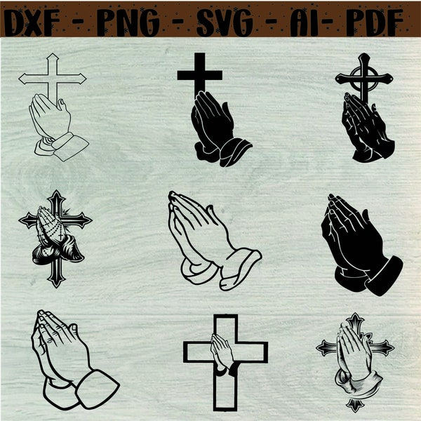 Praying Hands svg, Praying hands clipart ,Praying hands Svg,cut files, for Cricut Religious Svg ,Prayer svg ,Christian Svg,Praying hands png