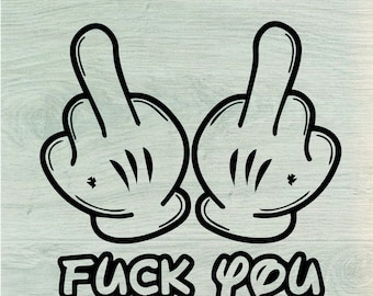 Middle Finger svg, PNG Funny Download, finger Svg Cut File, Cricut silhouette, Shirt, laptop sticker, Flipping off,Middle Finger Cricut,svg