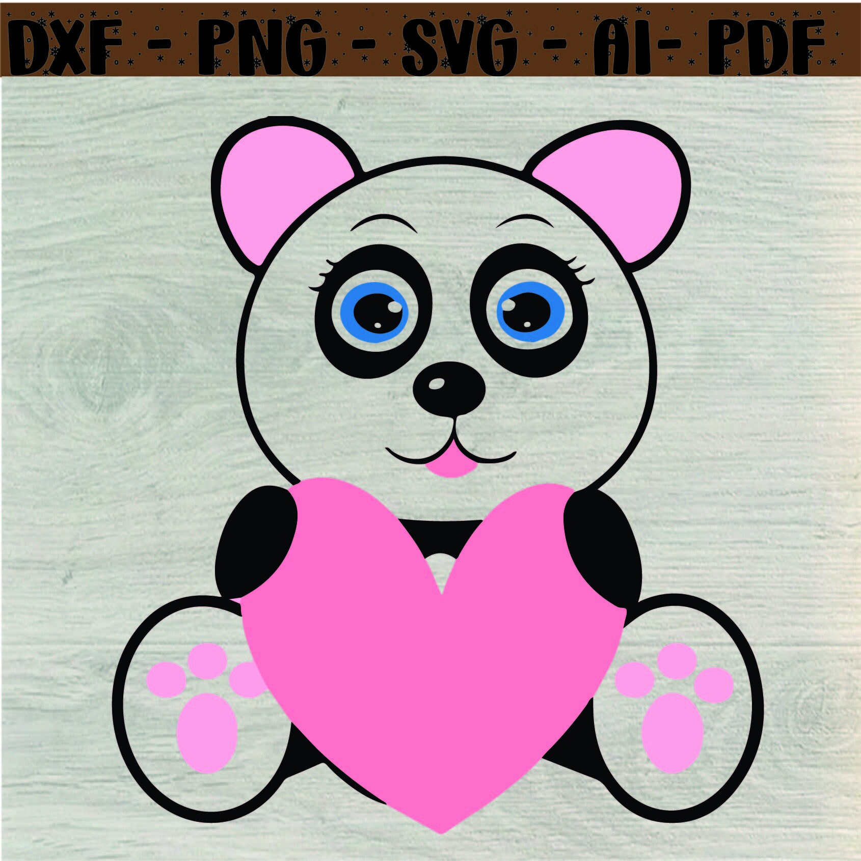 Panda SVG, Panda Face SVG File, Cute Panda Head, Clipart,cuttable Baby ...