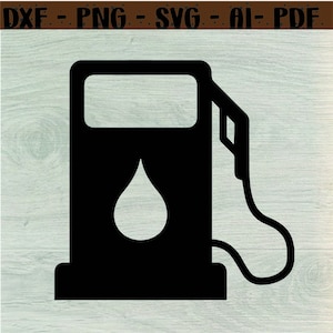 Gas Fuel Logo SVG File, Gas Fuel Logo DXF, Gas Fuel Logo Png, Gauge Gas Symbol, Gas Fuel Logo SVG Files, Instant Download,svg,dxf,png,ai