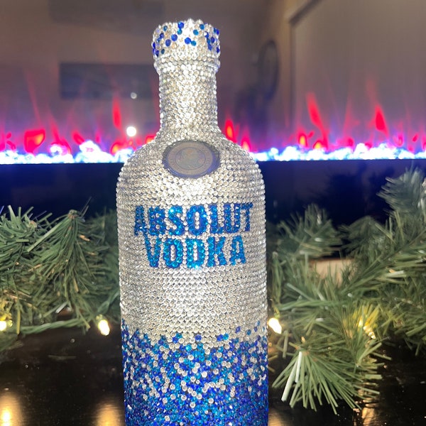 Bling Liquor Bottle Etsy